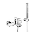 Miscelatore Vasca completo di set doccia cromato collezione Spartaco di Mamoli Rubinetterie