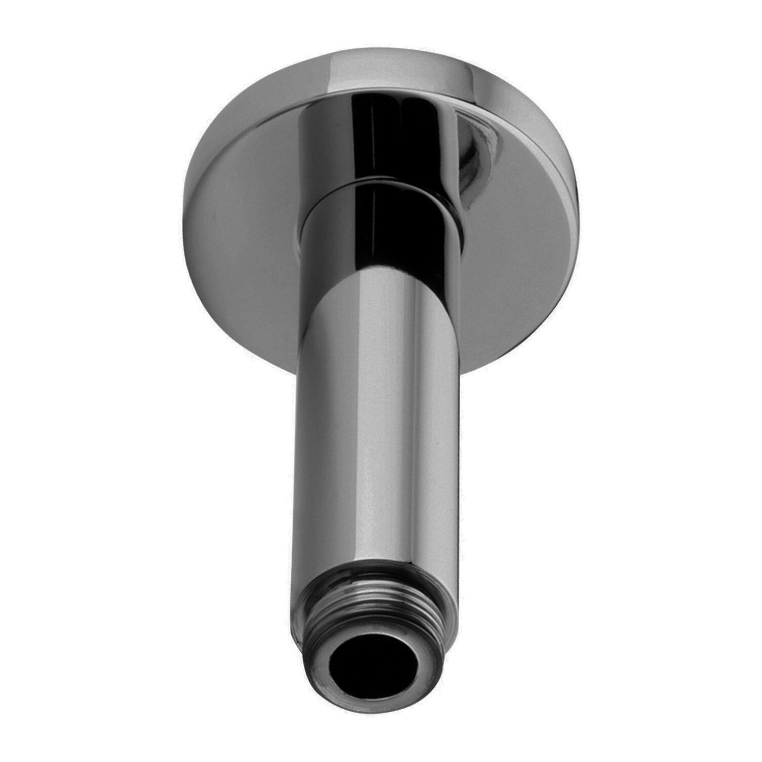 Braccio doccia a soffitto Paffoni in metallo con rosone tondo Ã˜60 mm 12 cm - Steel Looking