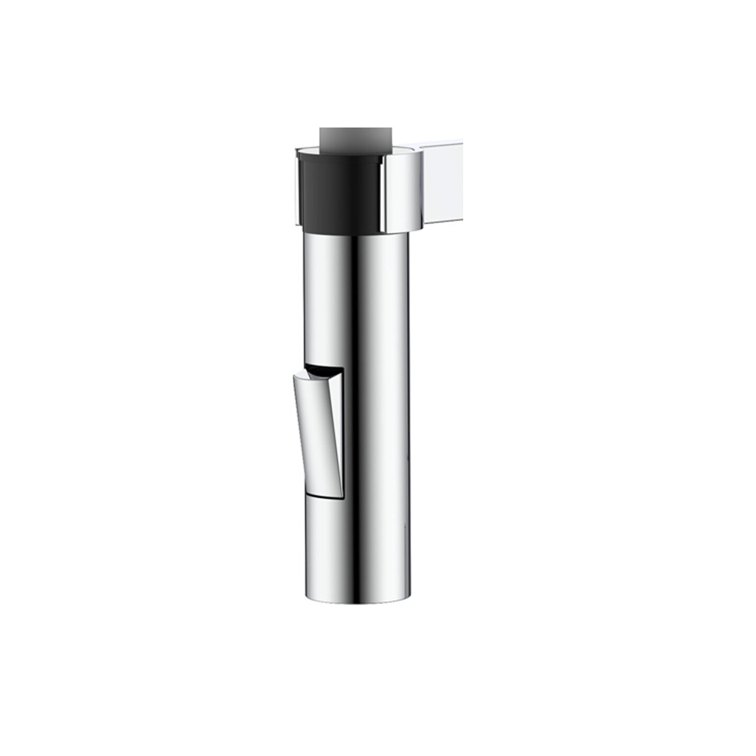 Miscelatore cucina con canna flessibile in silicone grigio con attacco magnetico Mixlav