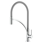 Miscelatore cucina 1 getto con canna flessibile in silicone grigio Mixlav