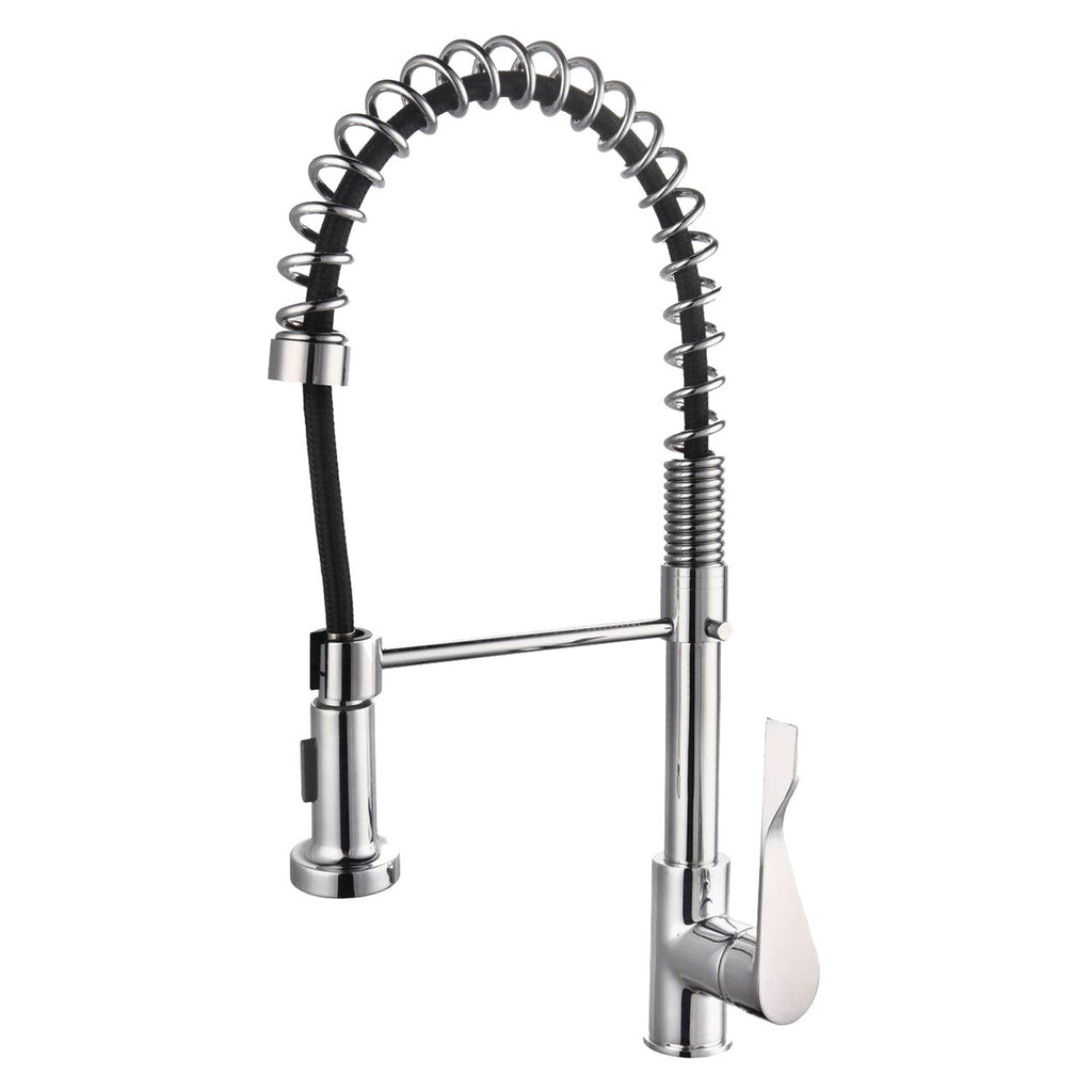 Miscelatore cucina con molla e tubo nero Mixlav