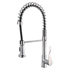 Miscelatore cucina con molla e tubo nero Mixlav