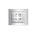 Soffione doccia acciaio inox cromo Bossini Frame Multifunzione 60x50 cm 3 getti