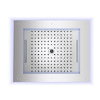 Soffione doccia acciaio inox cromo Bossini Frame Multifunzione 60x50 cm 4 getti