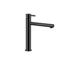 Kit miscelatori lavabo alto+bidet in ottone nero opaco con scarico click-clack serie minimal Keller Taps