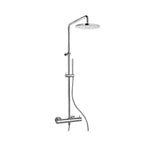 Colonna doccia con miscelatore Termostatico e soffione tondo finitura cromo lucido collezione Spartaco di Mamoli Rubinetterie