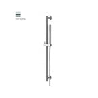 Saliscendi doccia Life con doccia Tonda in metallo - Steel looking