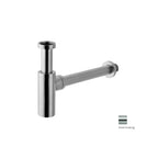 Sifone di scarico lavabo design tondo Paffoni - Steel Looking