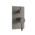 Miscelatore ad incasso per doccia con deviatore 2 vie RubiFlux Tennis Mud - Grigio Fango