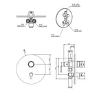 Miscelatore incasso temporizzato per doccia di MCM