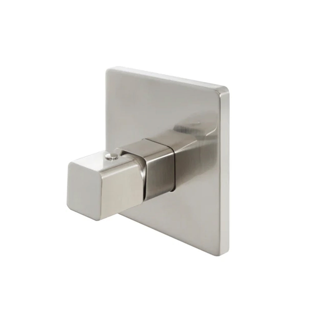 Kit miscelatore lavabo alto + bidet + doccia a una via RubiFlux serie Lilium Modello Grey con piletta clic-clac - Nickel spazzolato