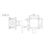 Kit miscelatore lavabo alto