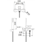 Miscelatore monocomando vasca con kit doccia Rubinetterie Mariani linea Avenue