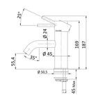 Miscelatore monocomando lavabo Rubinetterie Mariani linea Next con scarico