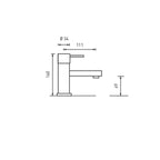 Kit miscelatori lavabo+bidet+doccia in ottone nero opaco serie minimal Keller Taps