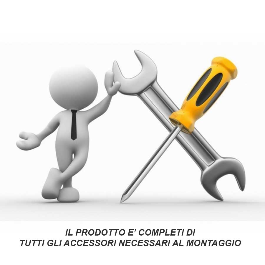 Colonna doccia termostatica in acciaio Inox Satinato con deviatore modello Wellness di Tubico