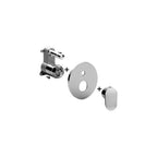 Set esterno miscelatore incasso doccia PBOX 015 piastra ABS serie Candy modello CABOX015CR cromo Paffoni