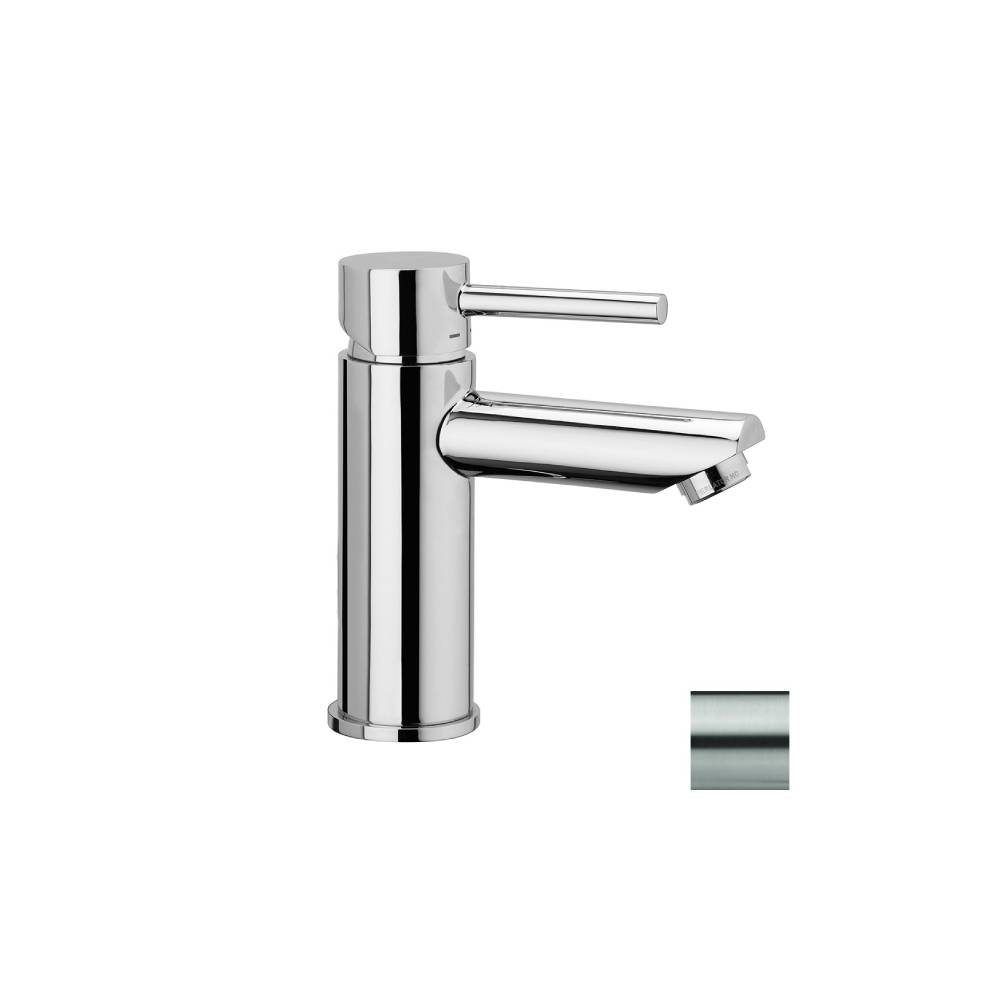 Miscelatore lavabo serie Stick modello SK071HKST con scarico clic-clac steel looking Paffoni
