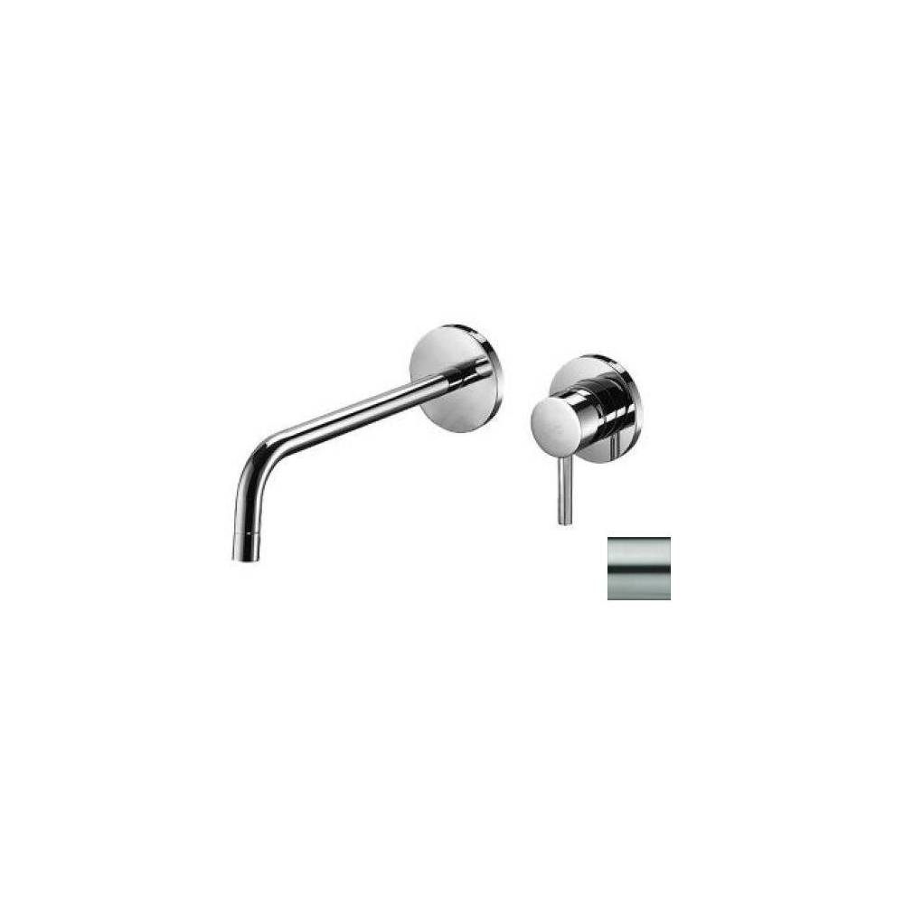Miscelatore ad incasso per lavabo a 2 fori serie Stick modello SK106ST70 steel looking Paffoni