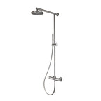 Colonna doccia in acciaio Inox 316L con deviatore modello Wellness di Tubico finitura satinata