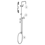 Colonna doccia regolabile Master Plus Paffoni - Cromato