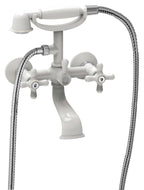 Gruppo vasca/doccia lusso con deviatore Paffoni serie Iris - Cromo/Bianco