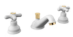 Batteria lavabo con bocca RetrÃ² e scarico automatico Paffoni serie Iris - Bianco/Gold