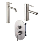 Composizione di miscelatori per lavabo alto