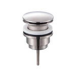 Piletta di scarico click clack serie TriaSix in acciaio 316 spazzolato