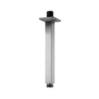 Braccio doccia quadro a soffitto 20cm serie TriaSix in acciaio 316 spazzolato