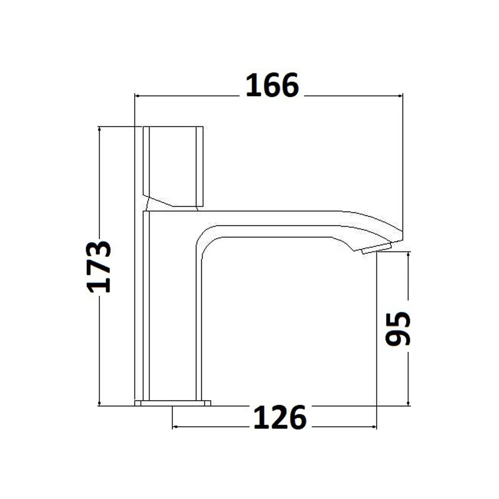 Coppia di miscelatori per lavabo e bidet serie Ice in ottone cromato