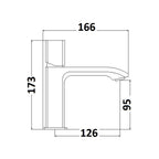 Coppia di miscelatori per lavabo e bidet serie Ice in ottone cromato