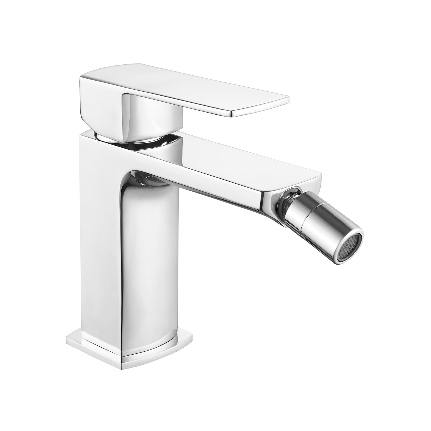 Coppia di miscelatori per lavabo incasso e bidet serie Fire in ottone cromato