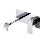 Coppia di miscelatori per lavabo incasso e bidet serie Fire in ottone cromato