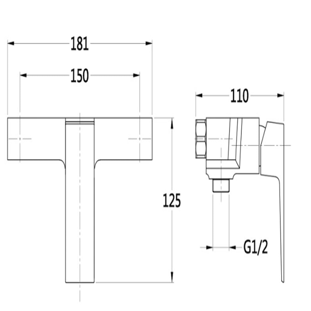 Kit miscelatore lavabo alto