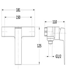 Kit miscelatore lavabo alto