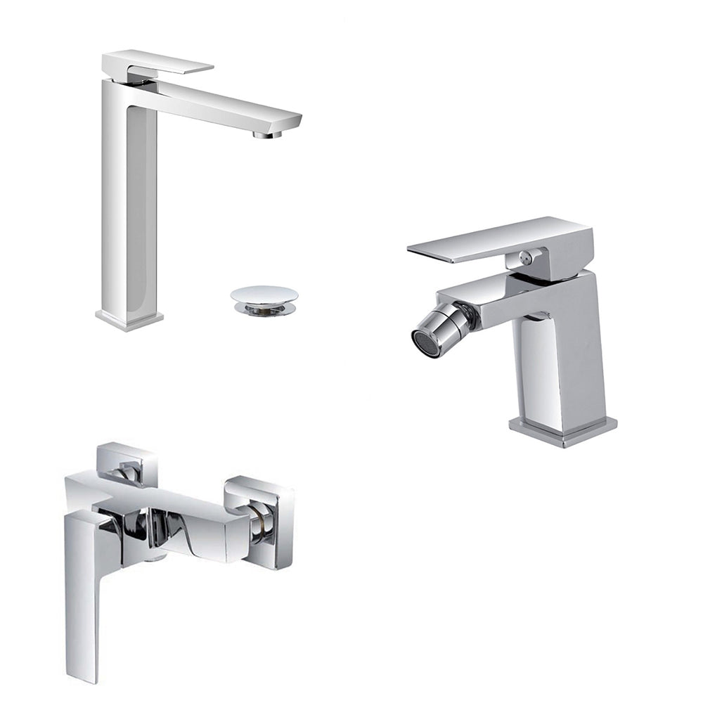 Kit miscelatore lavabo alto