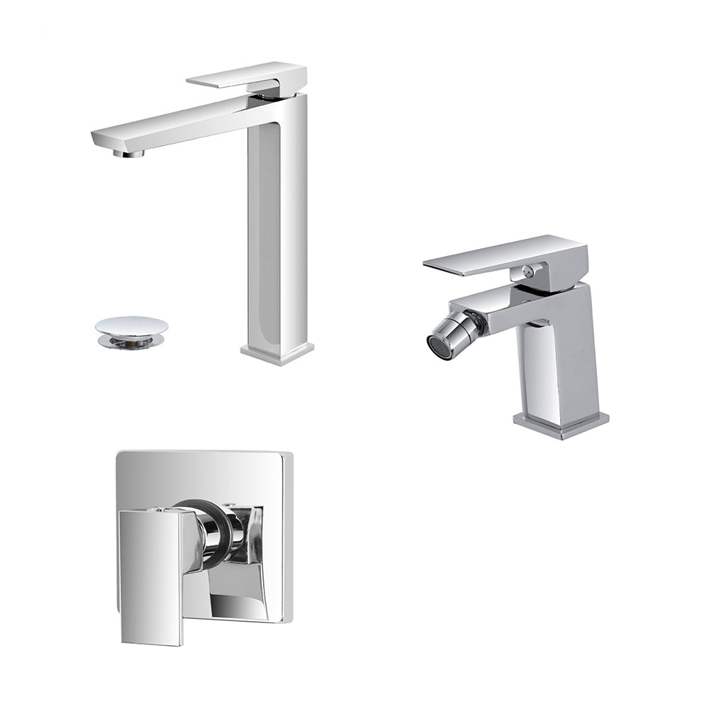 Kit miscelatore lavabo alto