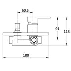 Kit miscelatore lavabo alto