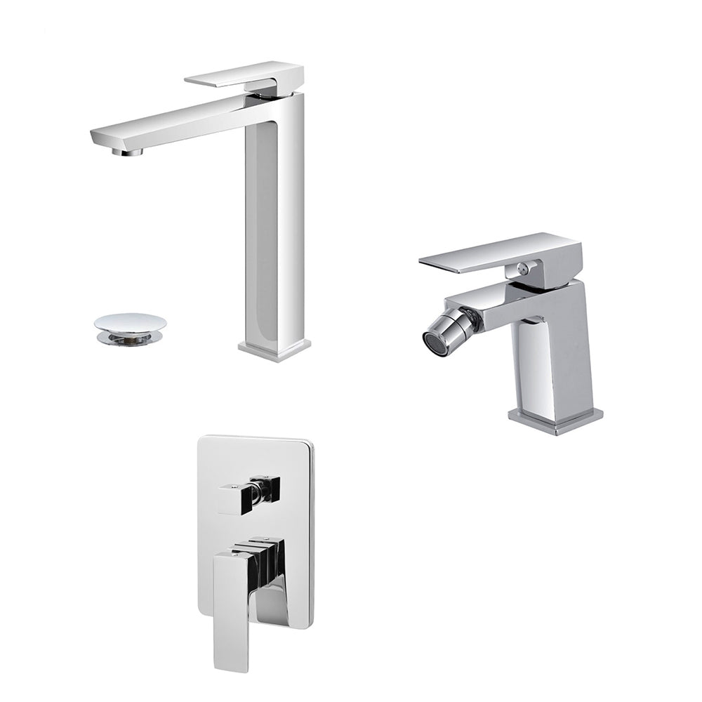 Kit miscelatore lavabo alto