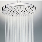 Soffione doccia con braccio Bossini Oki cromato diametro 200 mm con braccio da 300 mm