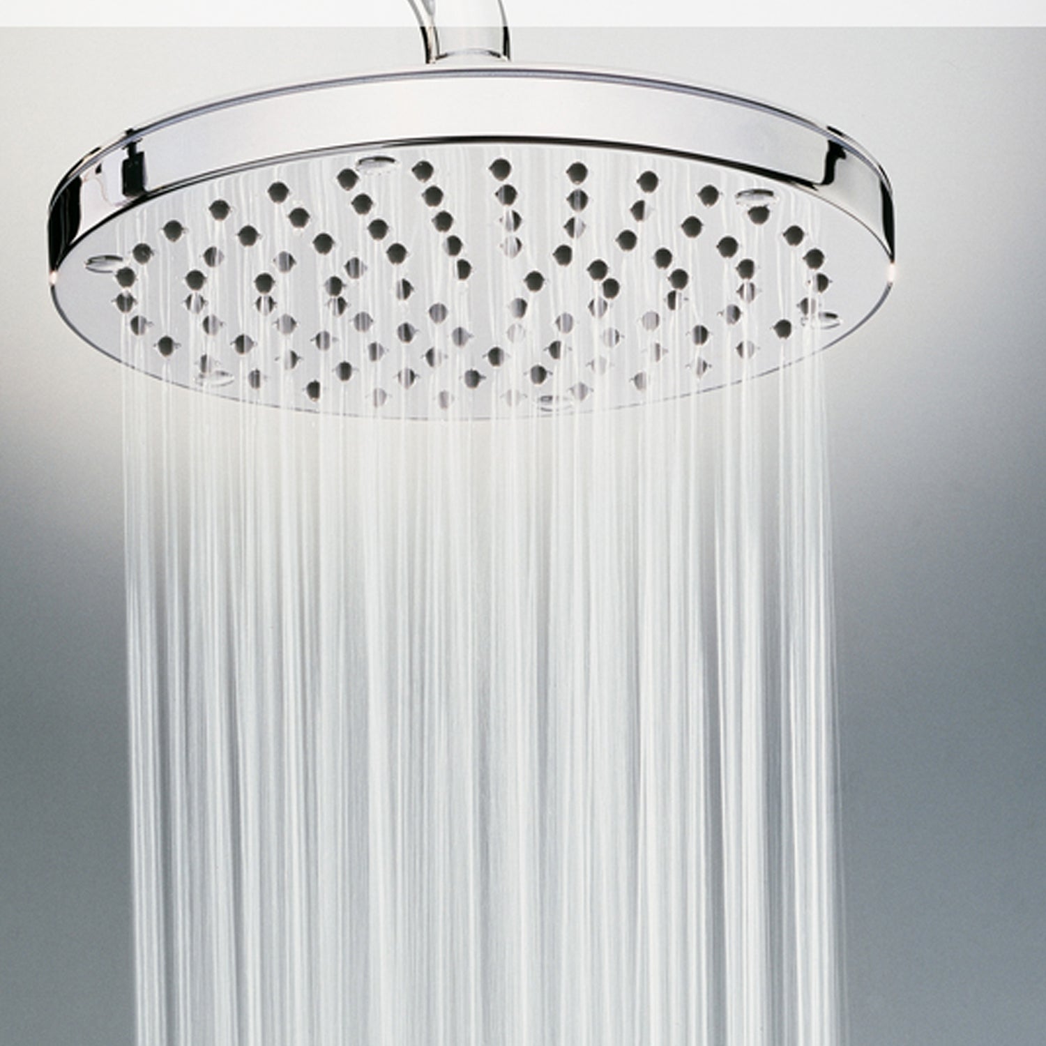 Soffione doccia con braccio Bossini Oki cromato diametro 200 mm con braccio da 300 mm