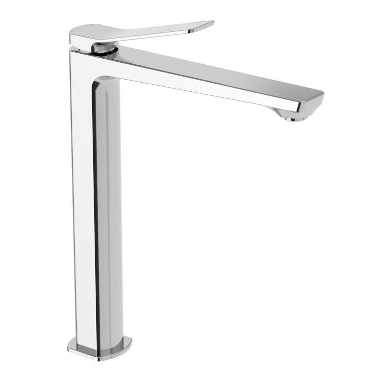 Set miscelatori lavabo alto bidet e vasca con doccino in ottone modello Tilt Paffoni cromato