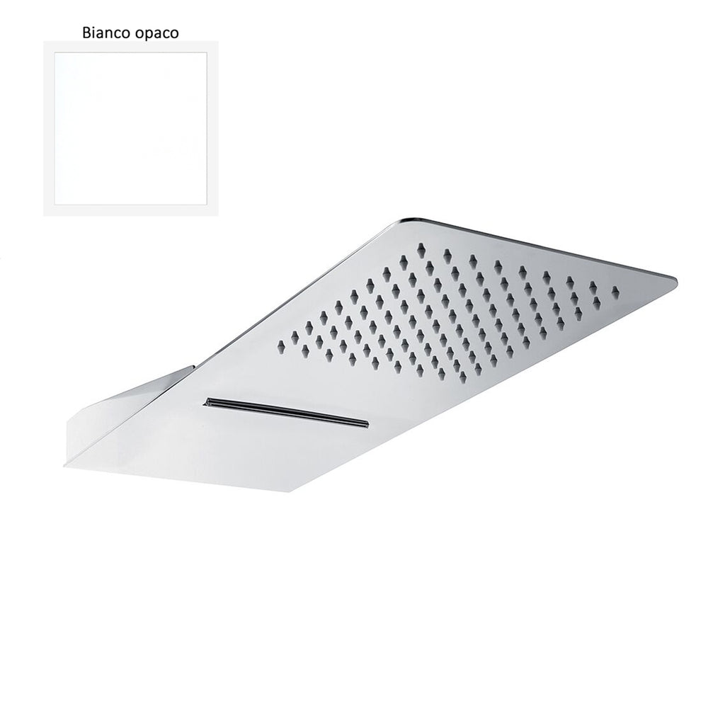 Soffione Berlino 55x23cm con 2 getti bianco