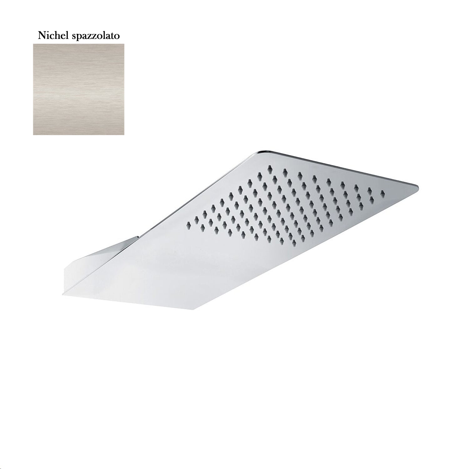 Soffione Lipsia 55x23cm monogetto nichel