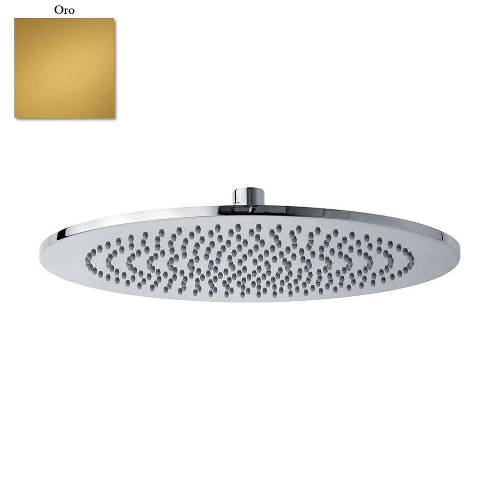 Soffione tondo Vienna 200mm oro monogetto con snodo e ispezionabile