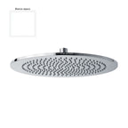 Soffione tondo Vienna 250mm bianco  monogetto con snodo e ispezionabile