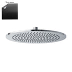 Soffione tondo Vienna 250mm monogetto ispezionabile nero