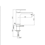 Miscelatore lavabo Gattoni H20MIX3000 ottone cromo con bocca 150 mm