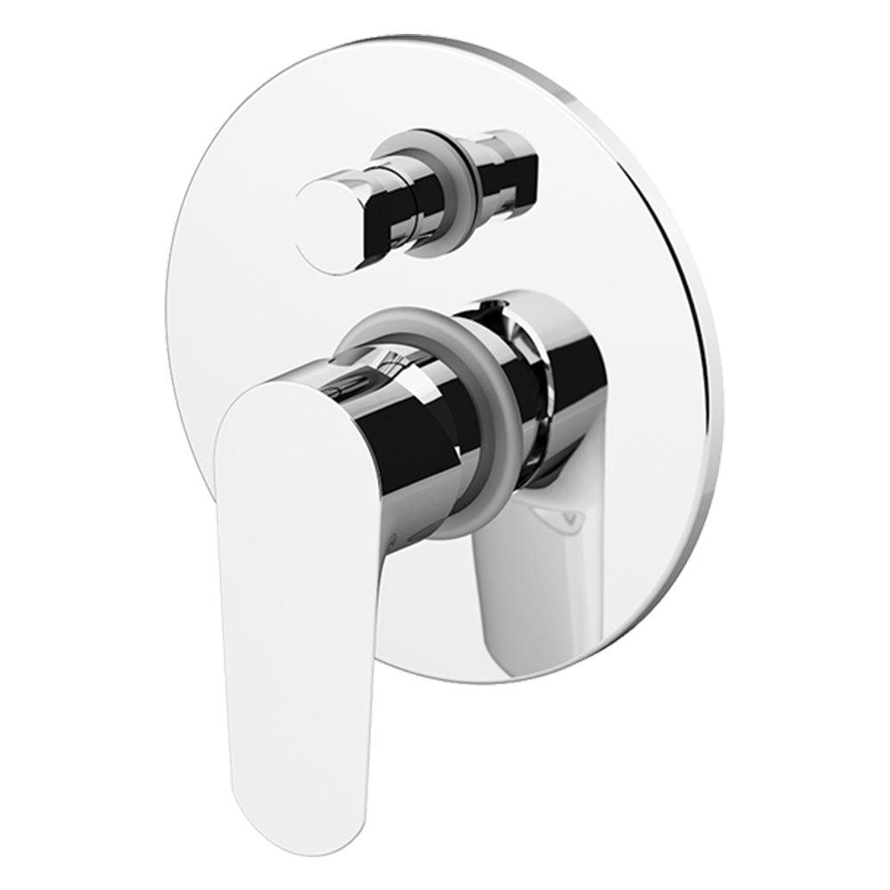 Miscelatore incasso doccia  in ottone cromato 2 vie con deviatore